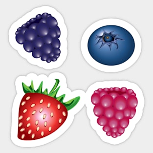 Mixed Berries Pattern Sticker